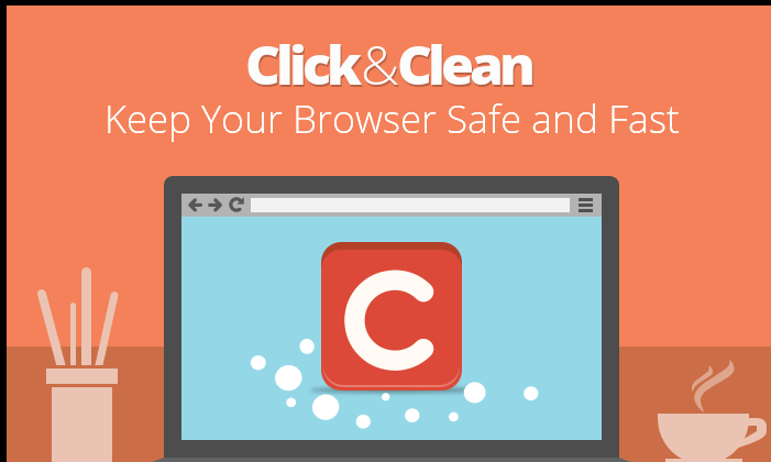 "Click and clean extension interface"