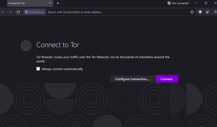 "tor browser interface"